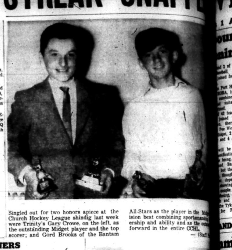 1965-05-05 Hockey - Boys - CCHL - Gord Brooks - Gary Crowe