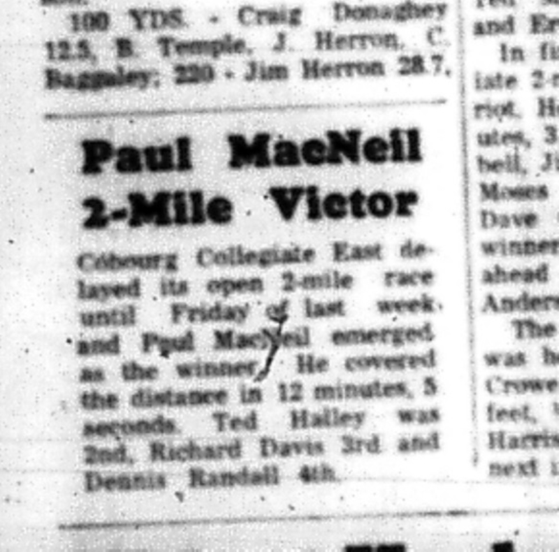 1965-05-12 School - Track and Field - Mixed - CDCI East - Open 2-Mile Race