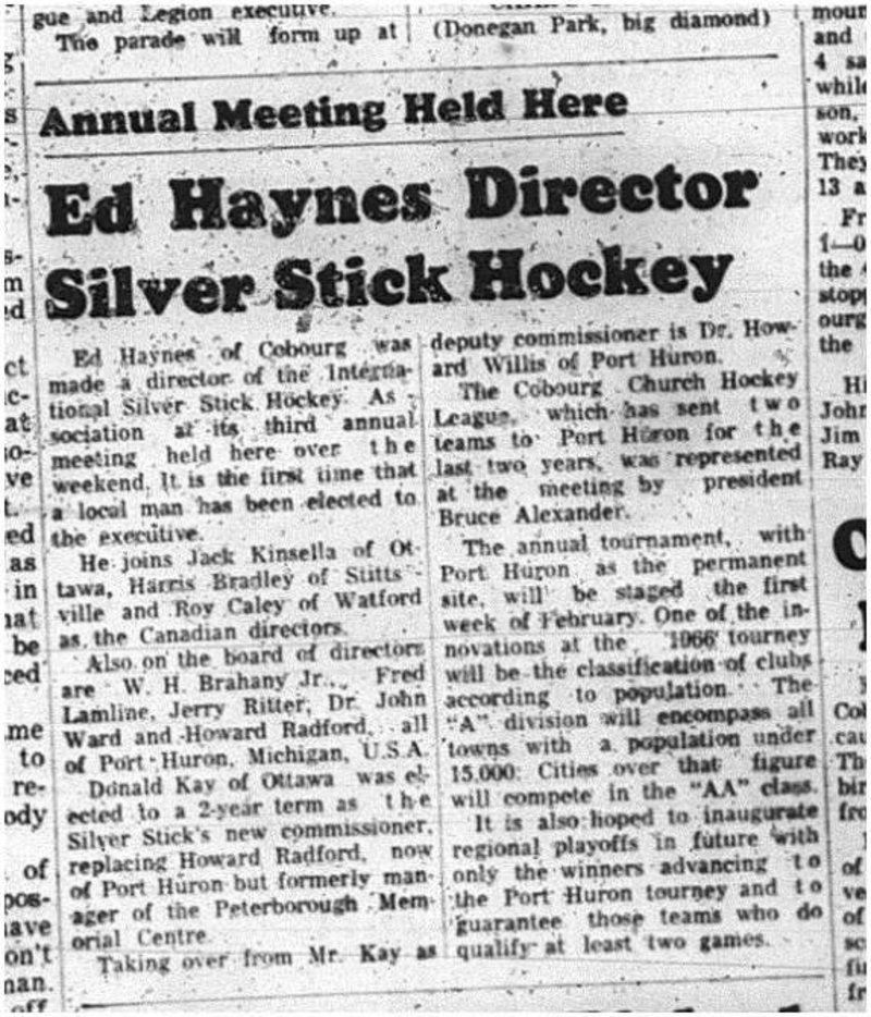 1965-05-26 Hockey - Boys - CCHL - Silver Stick - Annual Meeting