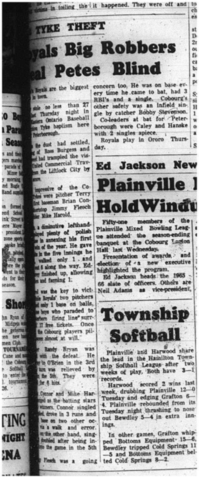 1965-06-02 Baseball - Boys - EOBA - Tykes - Royals - Peterborough