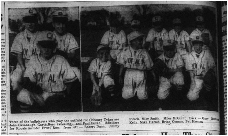 1965-06-16 Baseball - Boys - Cobourg Royals - Tykes - Team Picture