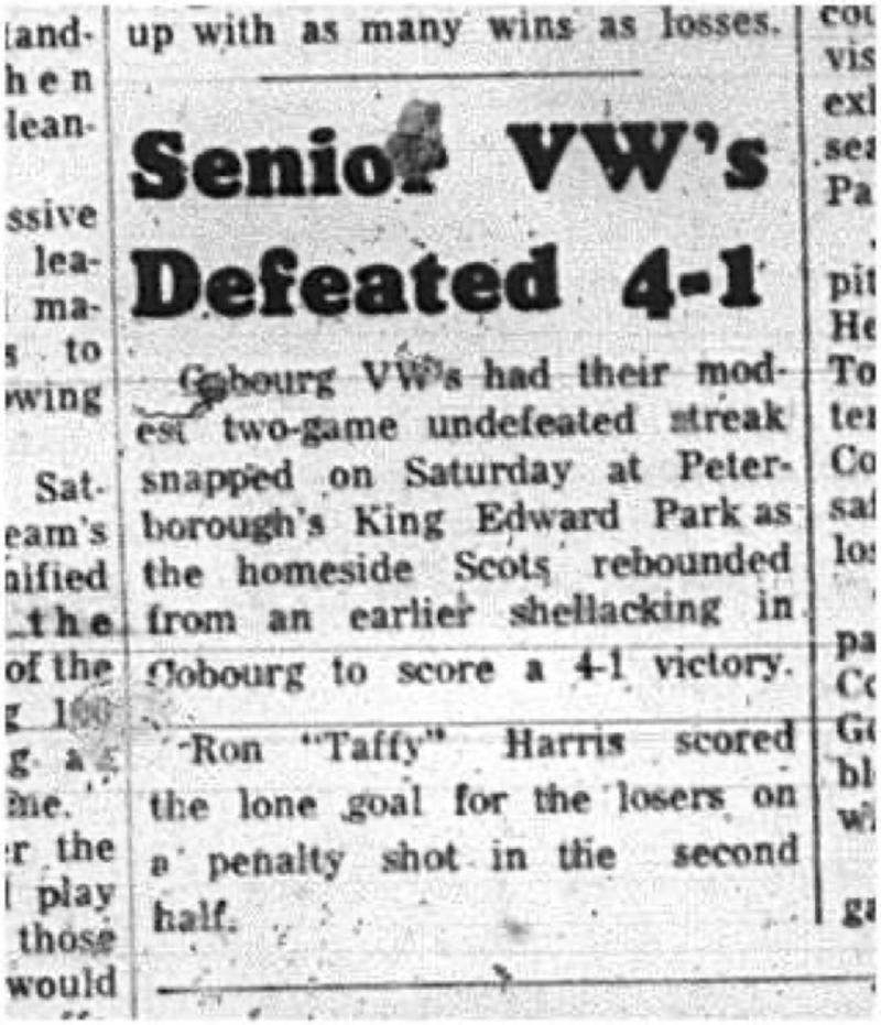 1965-07-14 Softball - Boys - Cobourg Legion Minor Softball League - Senior VWs