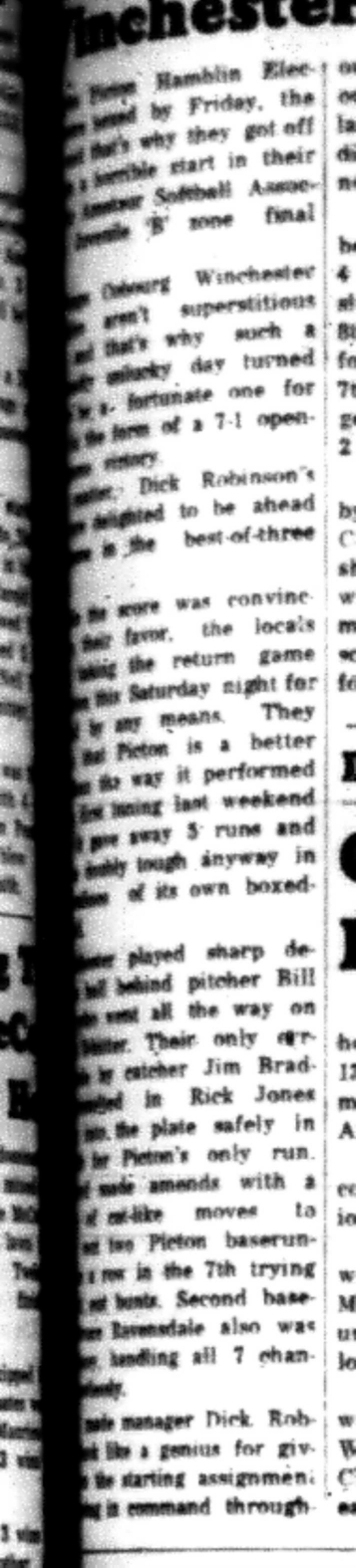 1965-08-18 Softball -Boys-OASA-Cobourg  WInchester vs PIcton-B