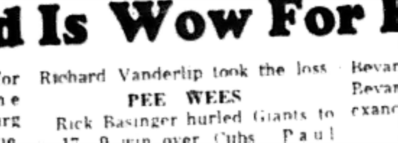 1965-09-01 Softball -Boys-CLMSL-Bisons Pitcher Succeeding-C