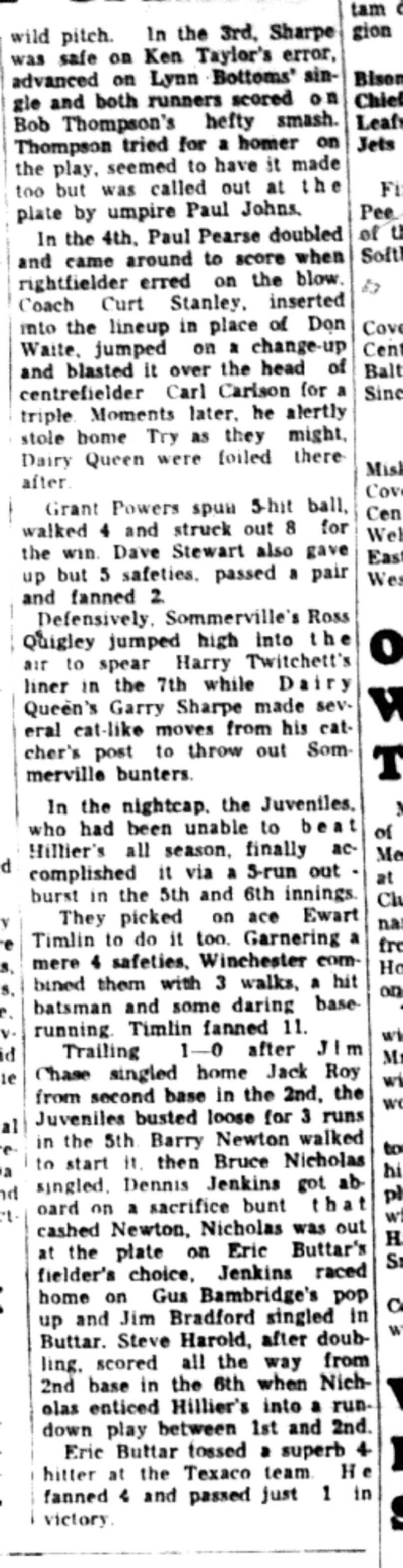 1965-09-08 Softball -Men-CMSL-Playoff Semi Finals-D