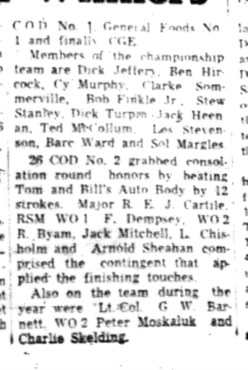 1965-09-15 Golf -Men-Cobourg Industrial Gold League Cup-C