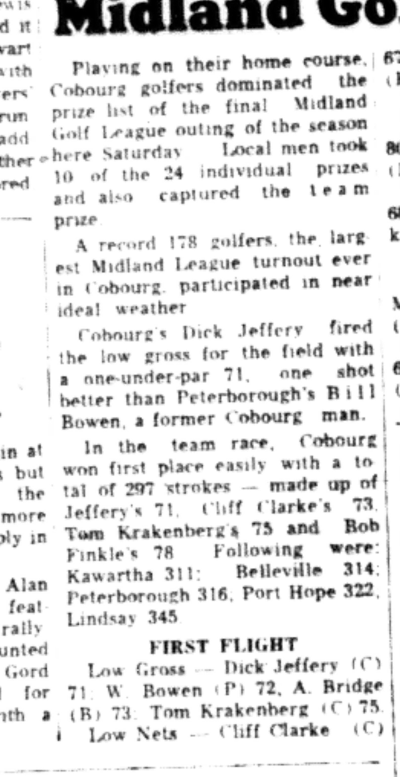 1965-09-15 Golf -Men-Midland Golf League Champion-C