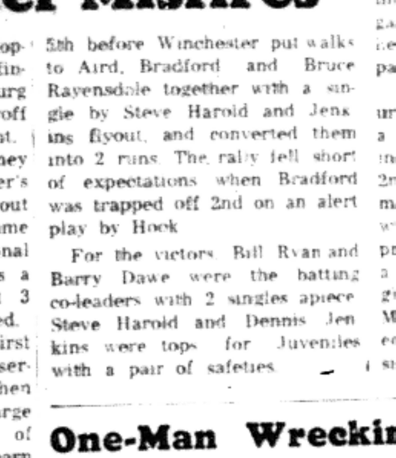 1965-09-15 Softball -Boys-CLMSL-Hilliers vs Winchester-C