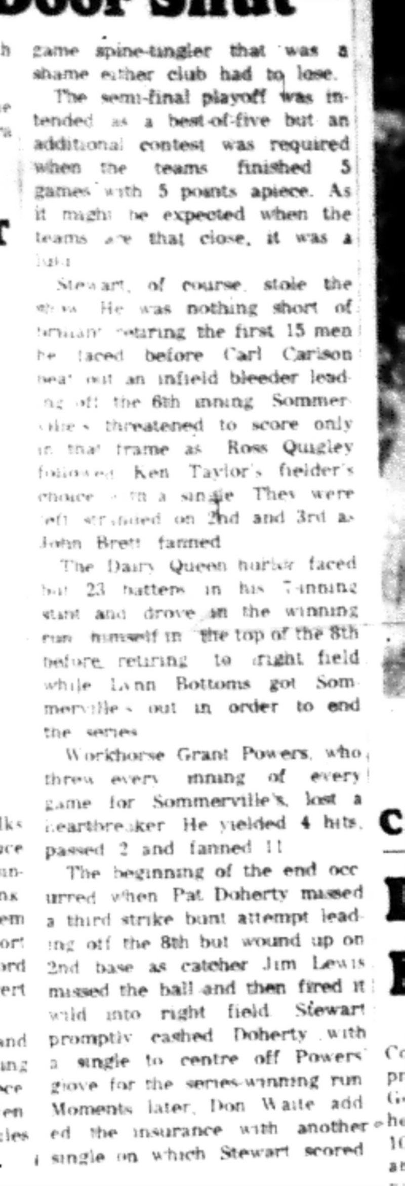 1965-09-15 Softball -Men-CMSL-Dairy Queen vs Sommervilles-D