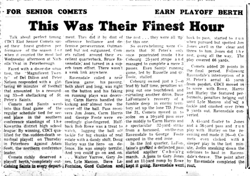 1965-10-27 School -Football -Boys-CDCI East Makes Playoff