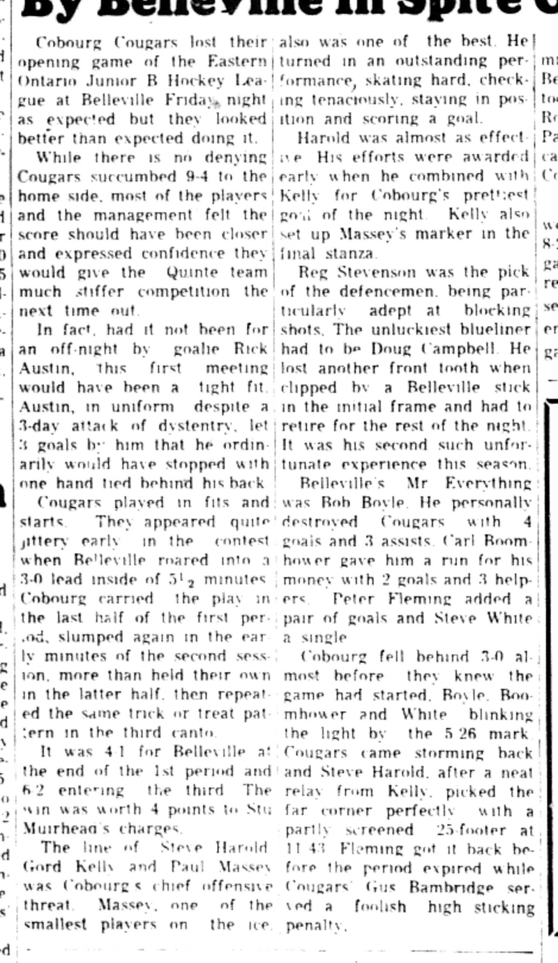 1965-11-02 Hockey -Boys-Cougars Lose In Opener-B