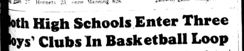 1965-11-02 School -Basketball -Boys-CDCI Basketball Schedule-A