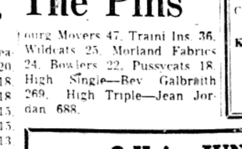 1965-11-10 Bowling -Ladies-League Results-B