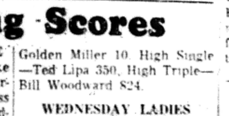 1965-11-10 Bowling -Men-League Scores-B