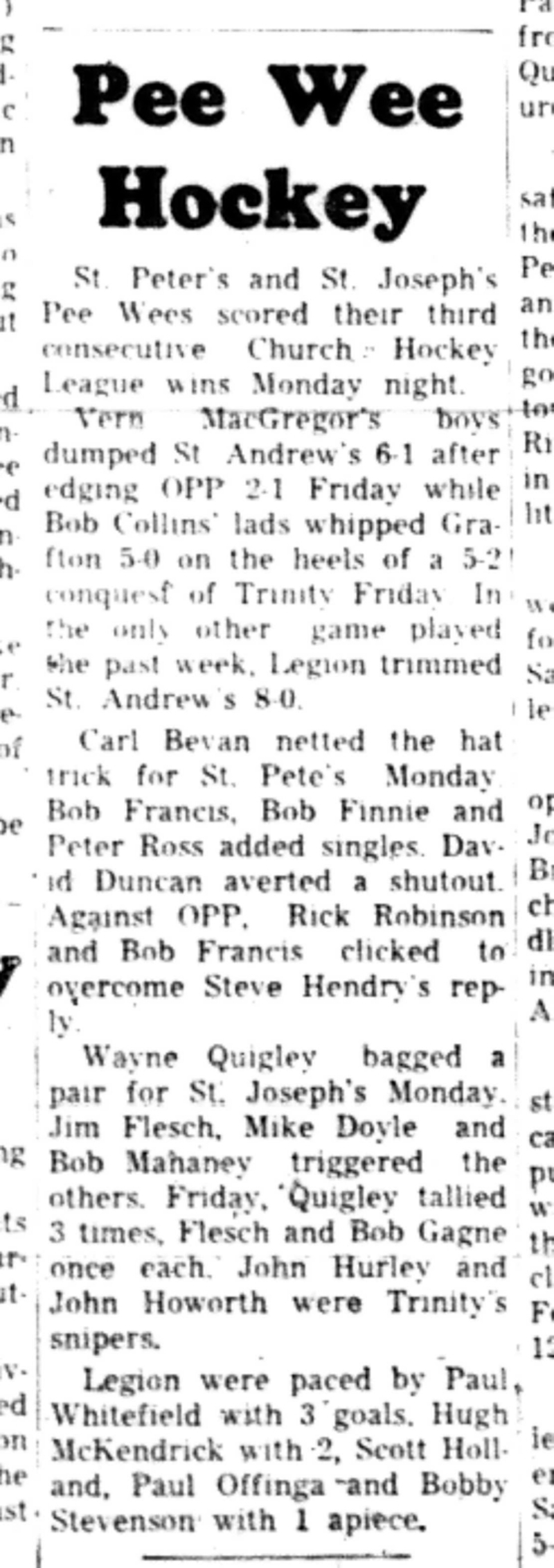 1965-11-17 Hockey -Boys-CCHL-St Peters vs St Josephs