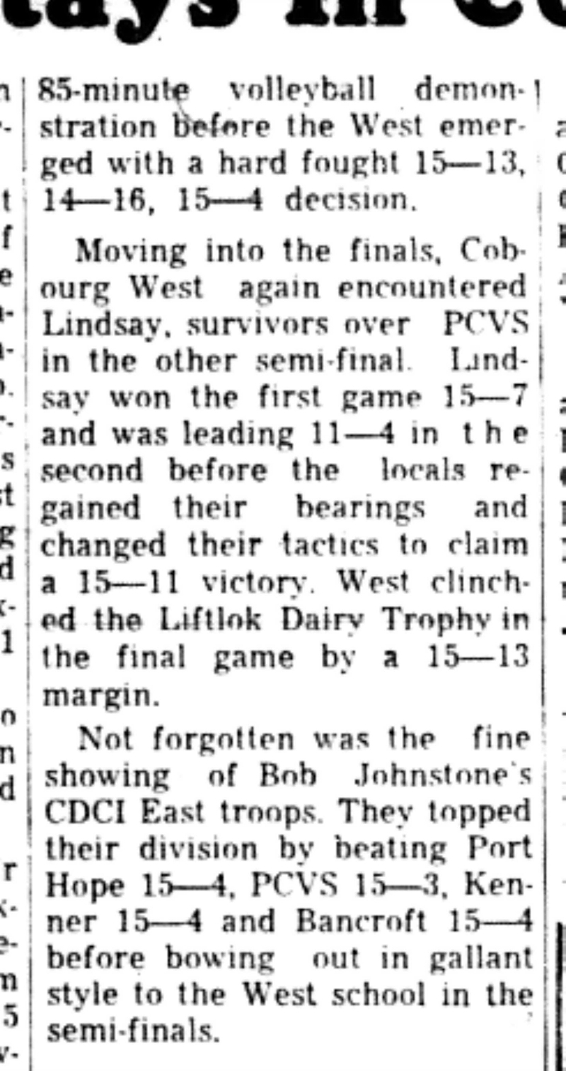 1965-11-17 School -Volleyball -Boys-CDCI West Wins Title-C