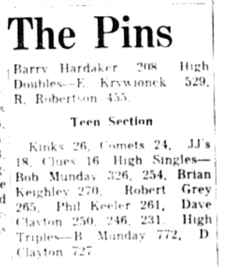 1965-11-24 Bowling -Mixed-League Results-B