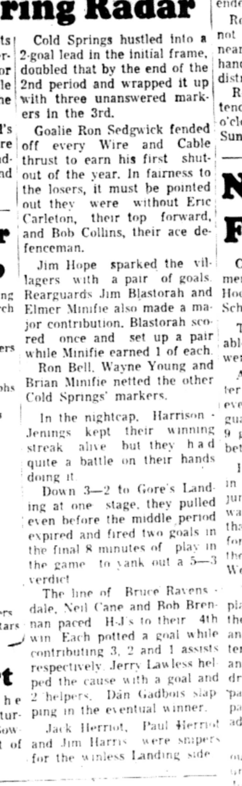 1965-11-24 Hockey -Men-CMHL-Cold Springs vs General Wire-C