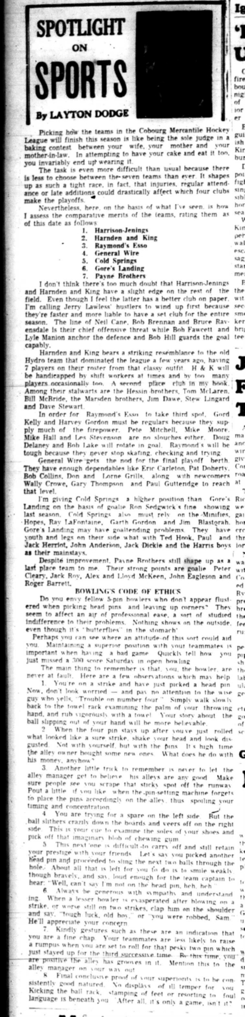 1965-11-24 Layton Dodge - Spotlight On Sports