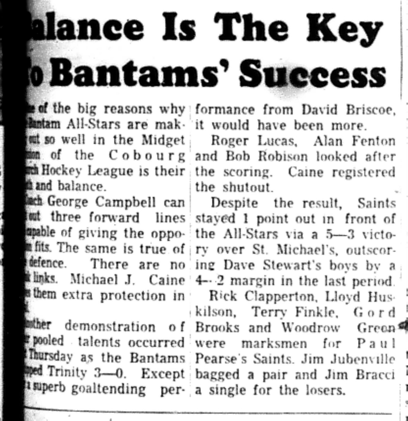 1965-12-01 Hockey -Boys-CCHL-All Stars vs St MIchaels