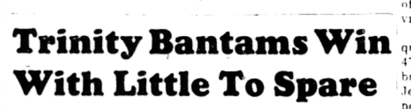 1965-12-08 Hockey -Boys-CCHL-Trinity vs Training School-A
