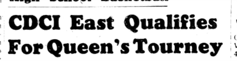 1965-12-08 School -Basketball -Boys-CDCI East Qualifies For Tournament-A