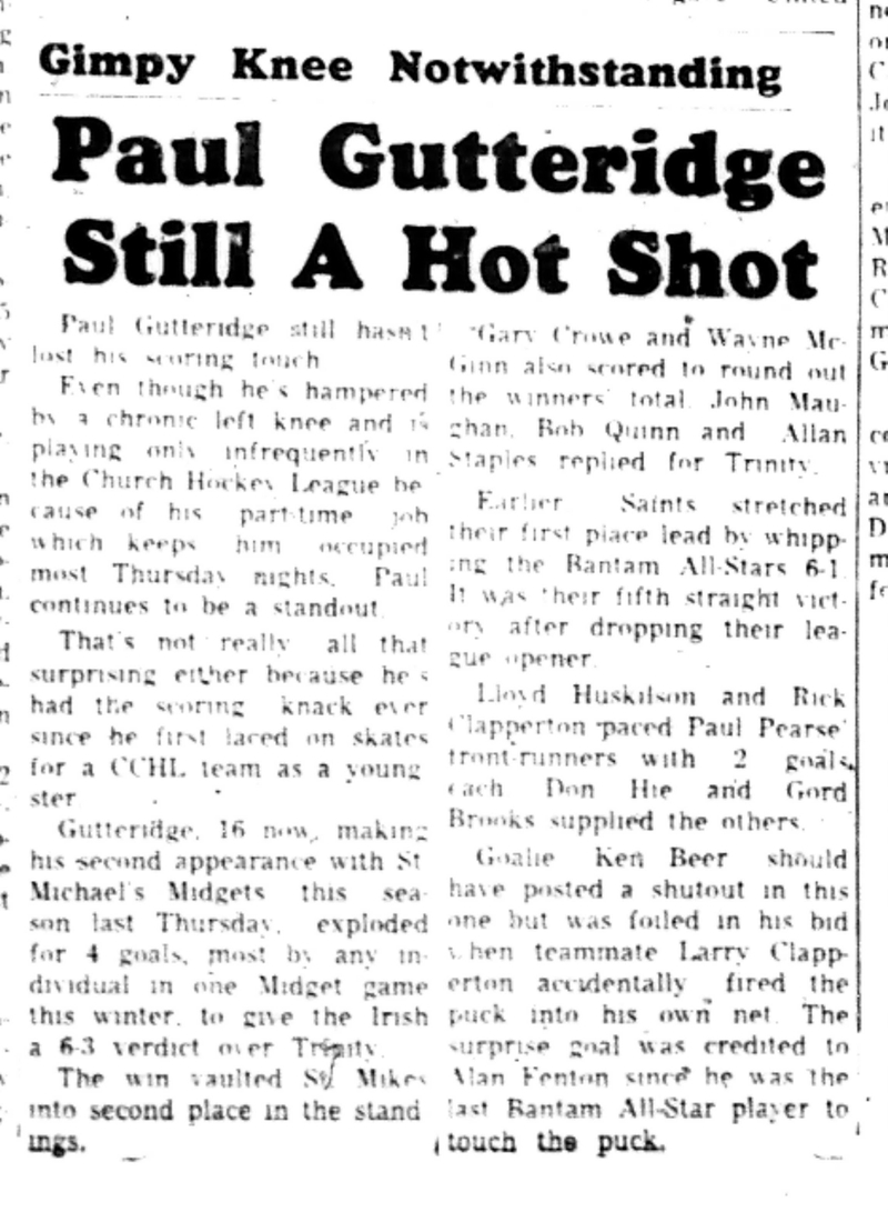 1965-12-15 Hockey -Boys-CCHL-St Michaels vs All Stars