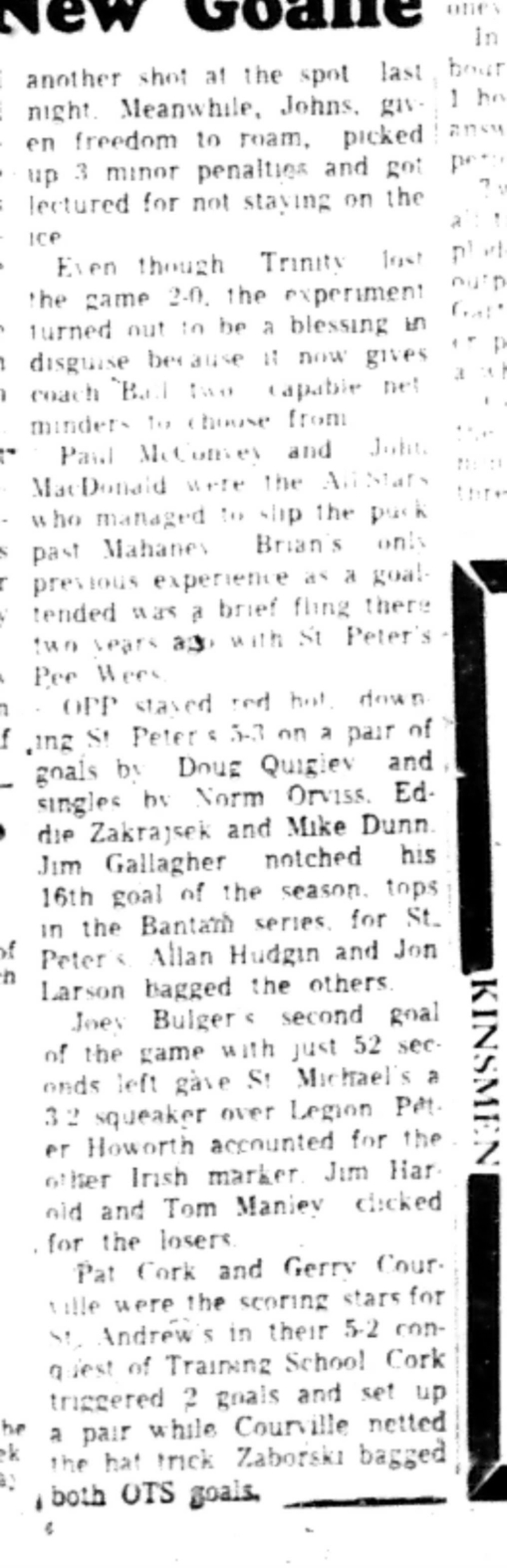 1965-12-15 Hockey -Boys-CCHL-Trinity vs All Stars-C