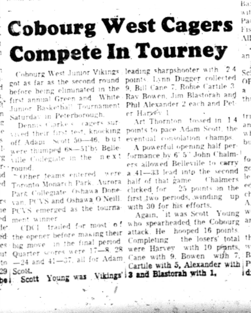 1965-12-22 School -Basketball -Boys-CDCI West Compete In Tournament