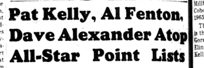 1965-12-29 Hockey -Boys-Cobourg OMHA Points Leaders-A