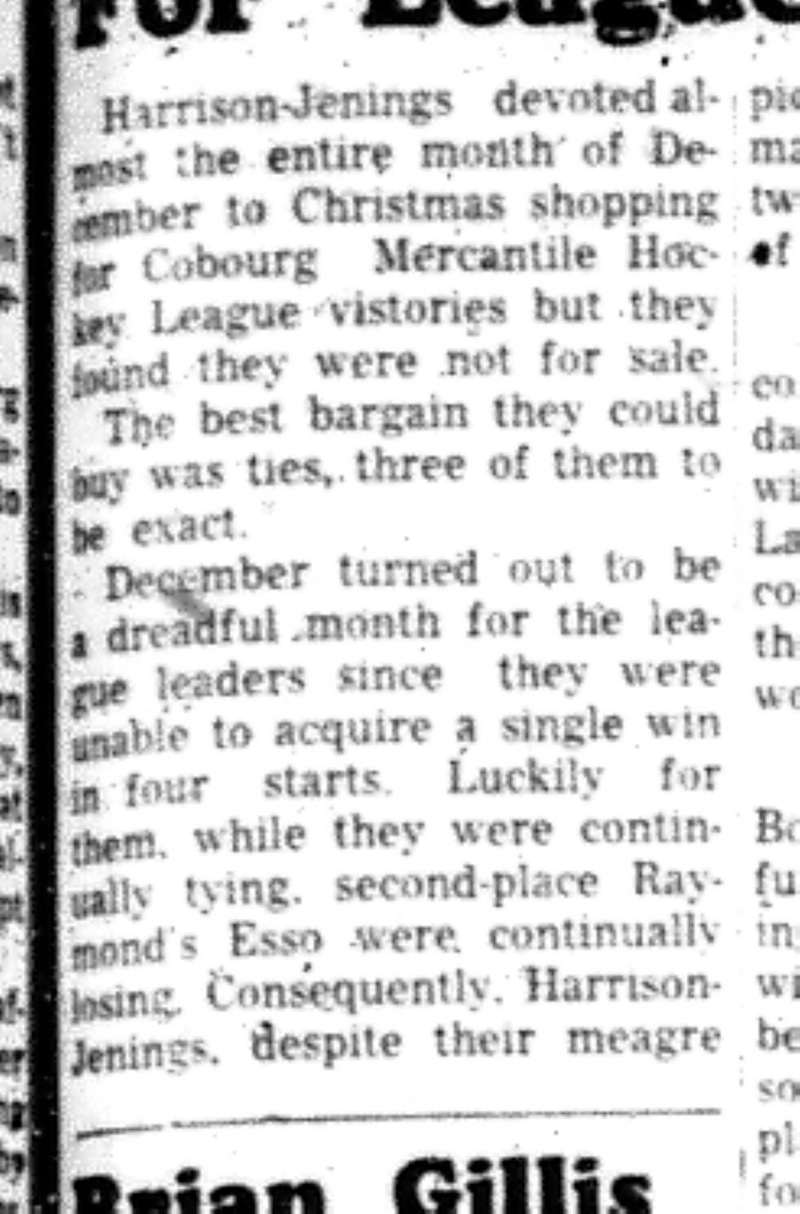 1965-12-29 Hockey -Men-CMHL-Harrison Jennings vs Gores Landings-B