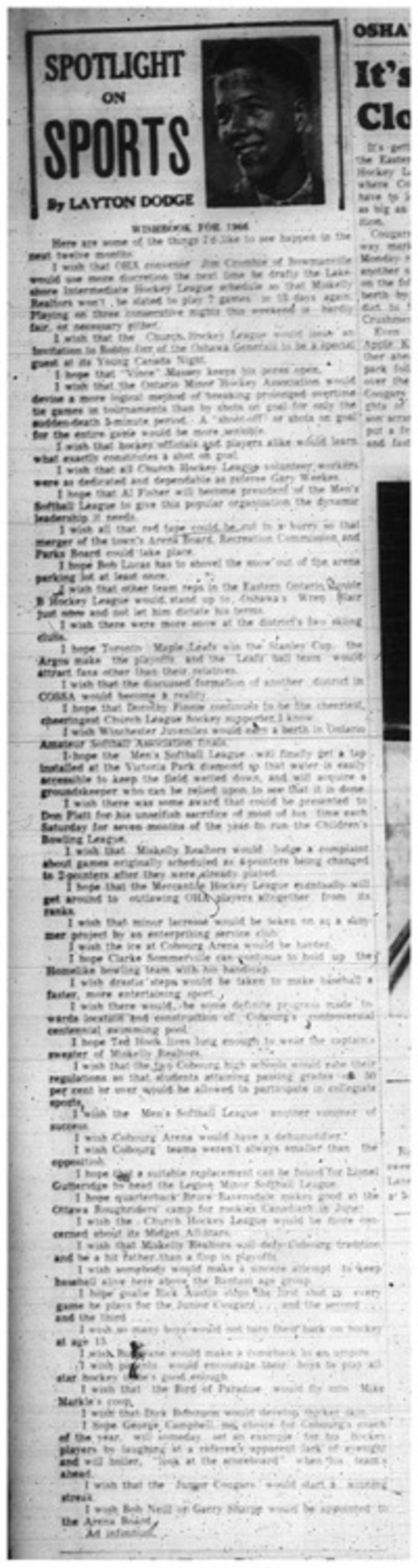 1966-01-05 Layton Dodge - Spotlight - Dodge