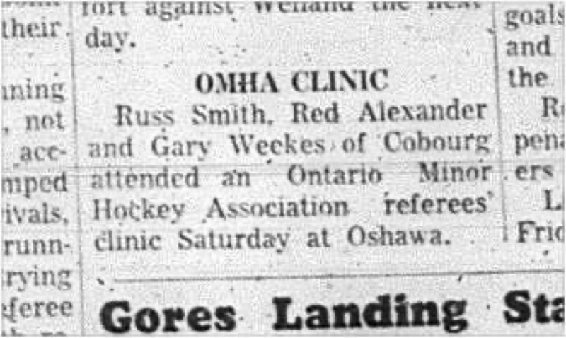 1966-01-12 Hockey - OMHA Clinic - Referees