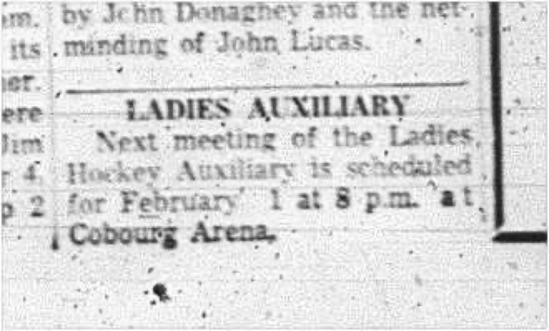 1966-01-19 Hockey - Ladies - Auxiliary - Meeting