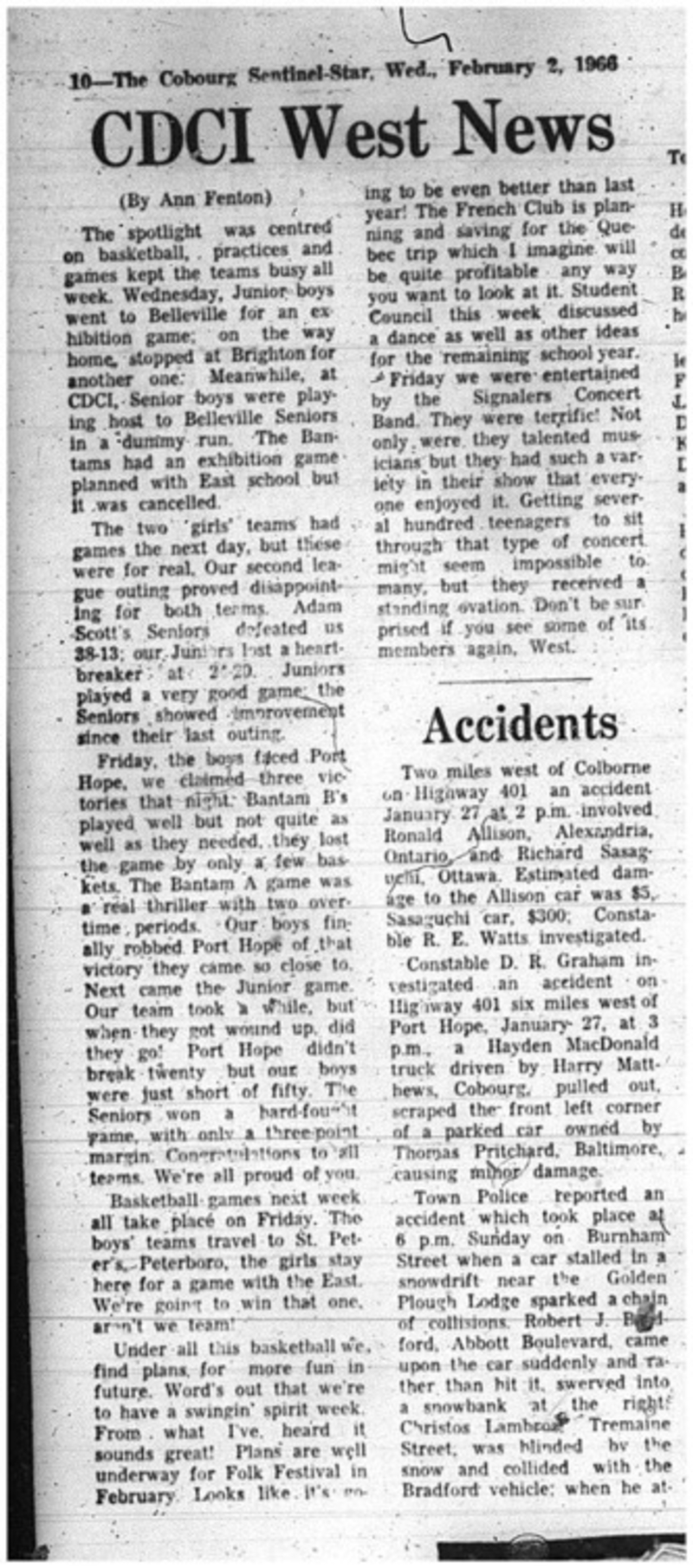 1966-02-05 School -CDCI West News -Mixed