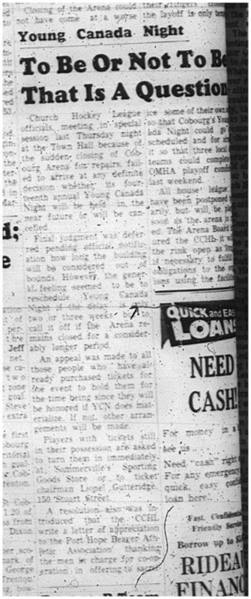 1966-02-22 Hockey -Boys -CCHL - Young Canada Night