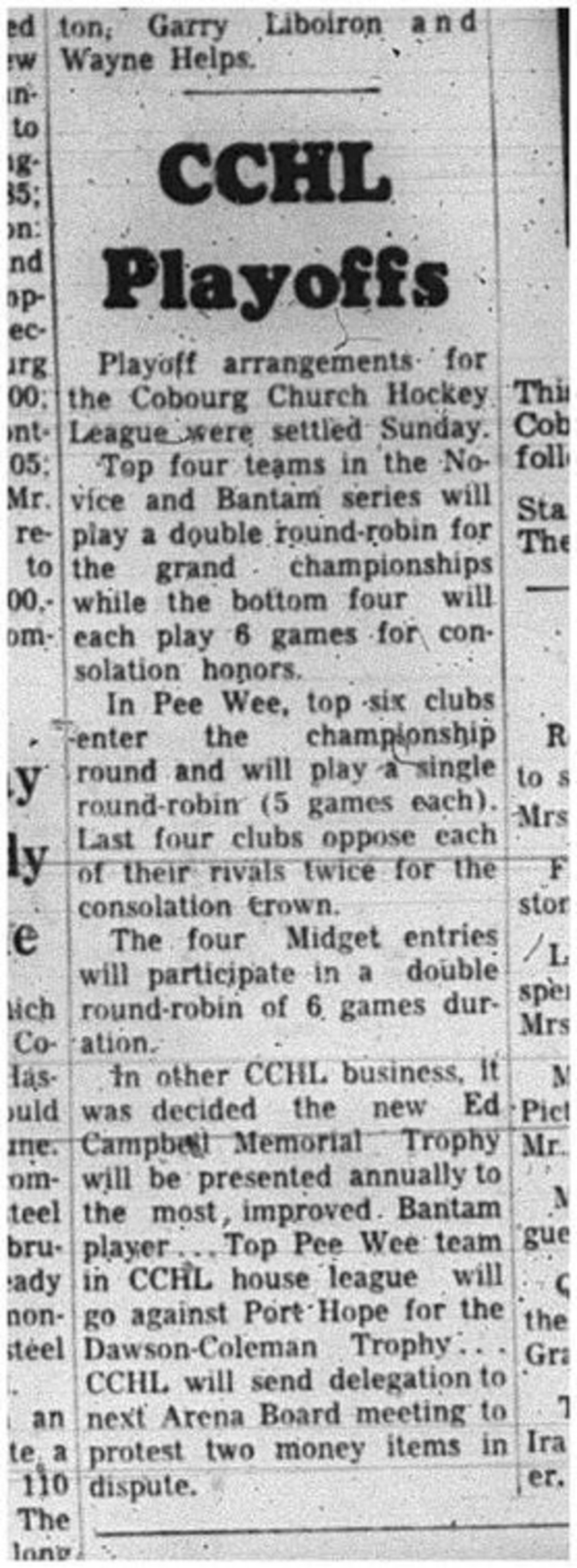 1966-03-02 Hockey -Boys -CCHL - Playoffs