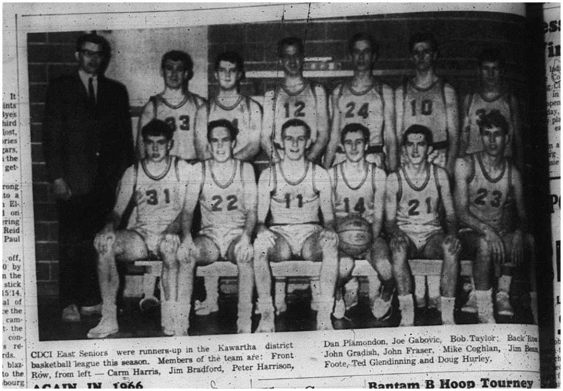 1966-03-02 School -Basketball -Boys -CDCI East - Seniors - Team Picture