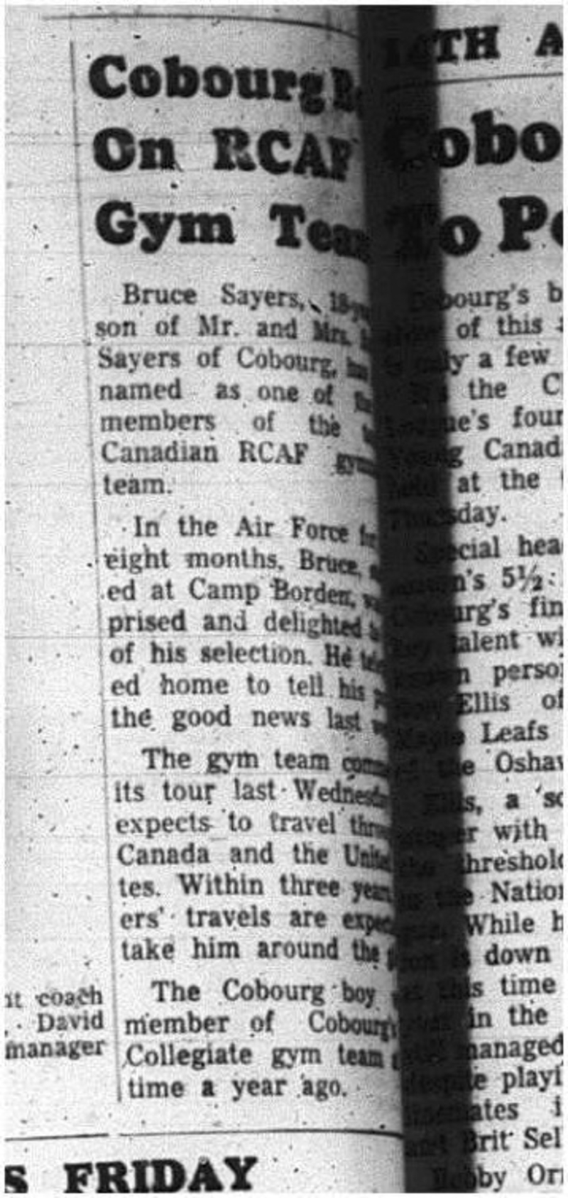 1966-03-02 Sports -Boys -Air Force -RCAF Gym Team