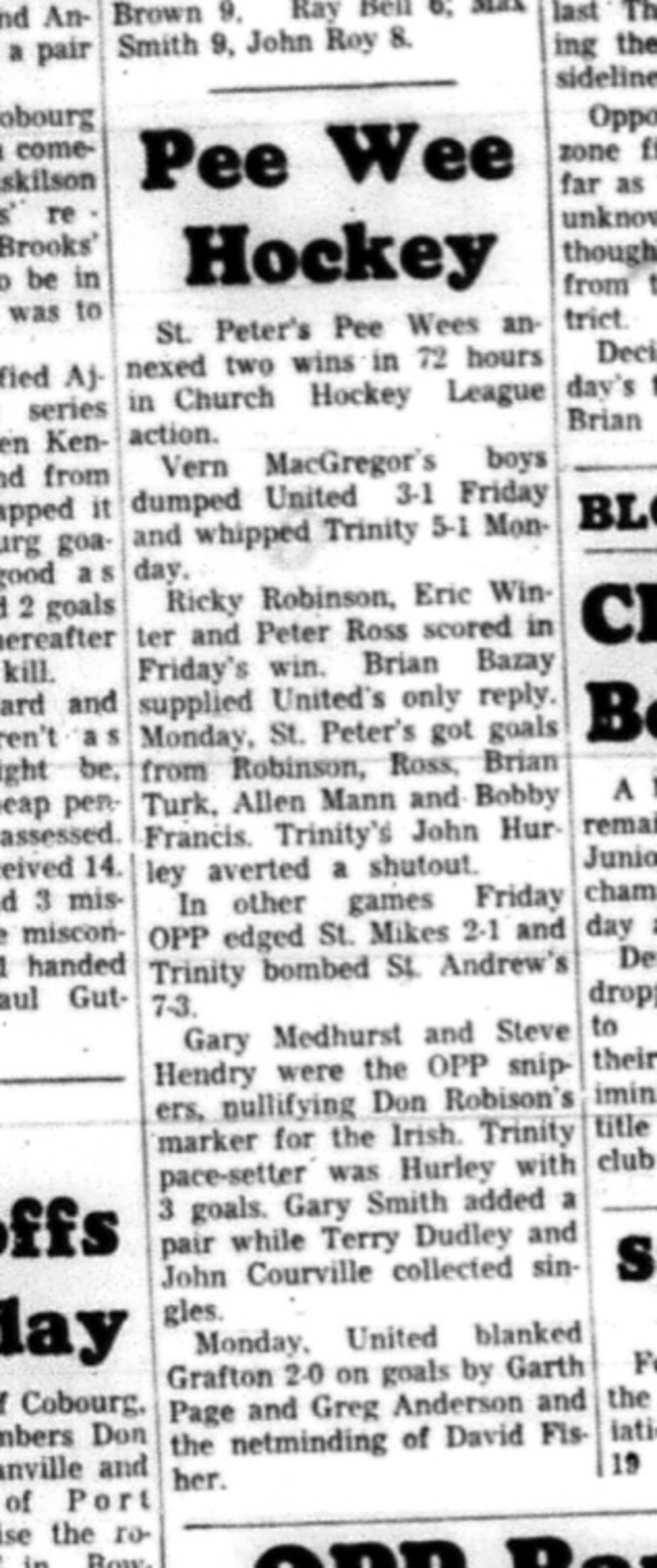 1966-03-09 Hockey -Boys -CCHL -Peewees