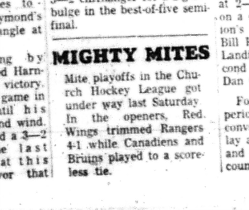 1966-03-16 Hockey -Boys -CCHL -Mite Playoffs