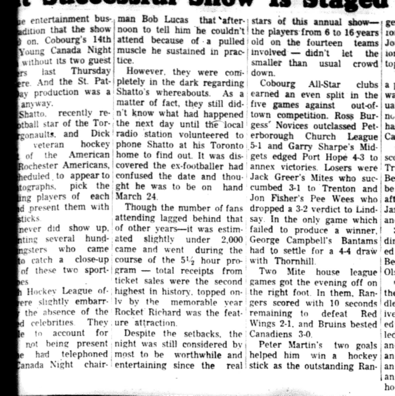 1966-03-23 Hockey -Boys -CCHL Game Updates-B