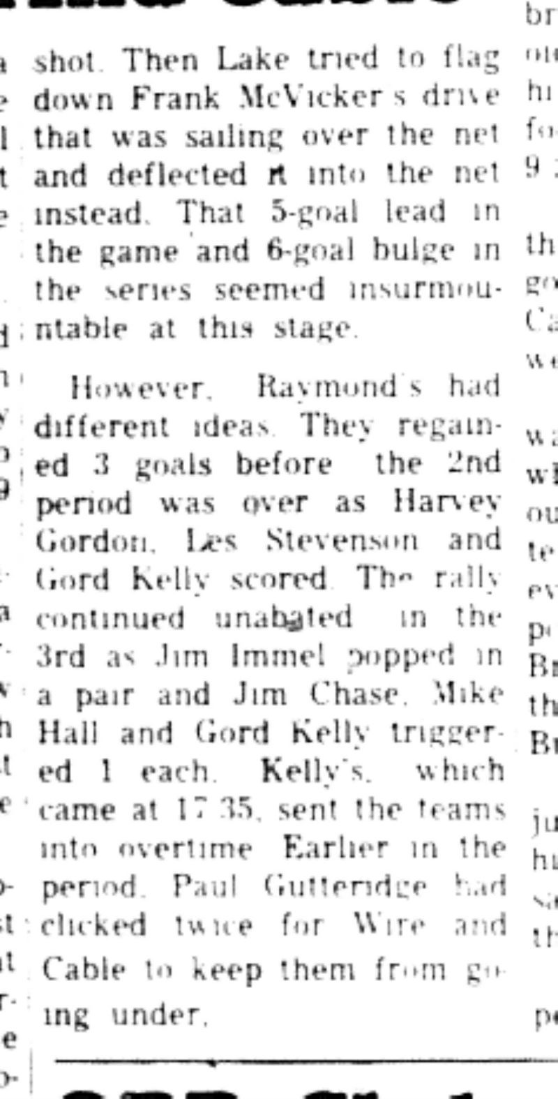 1966-03-23 Hockey -Men -CMHL-General Wire vs Cable-C