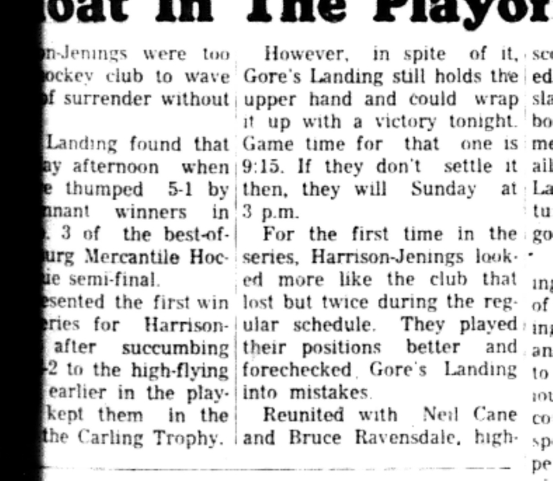 1966-03-23 Hockey -Men -CMHL-Harrison-Jennings vs Gores Landing-B