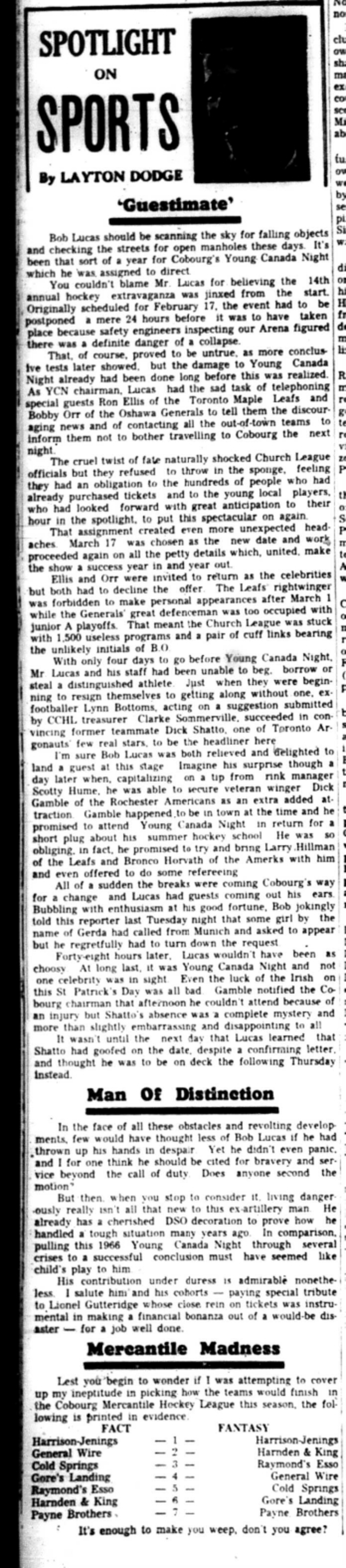 1966-03-23 Layton Dodge - Spotlight On Sports