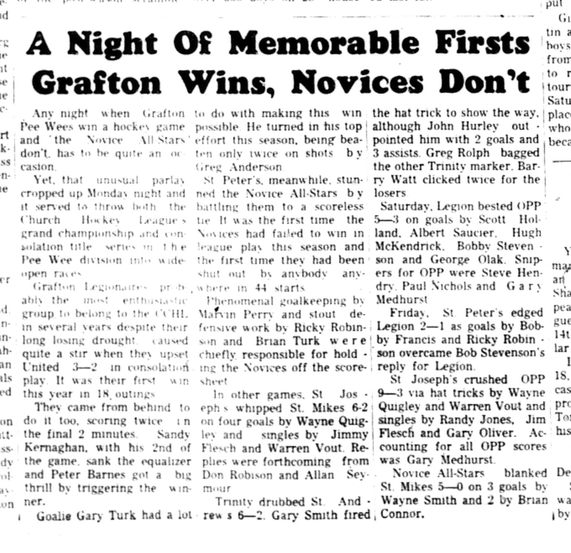 1966-03-30 Hockey -Boys -CCHL-Grafton vs All Stars