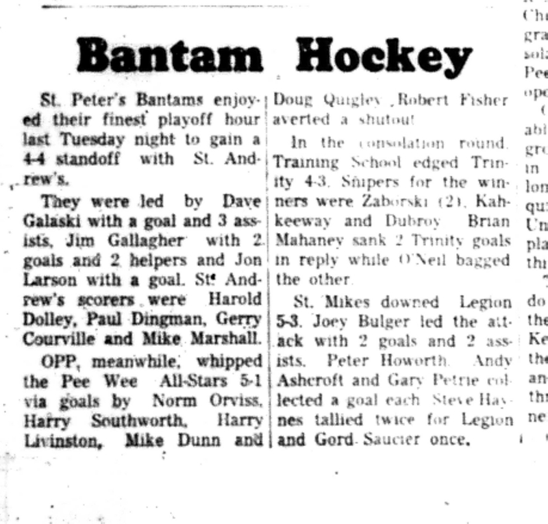 1966-03-30 Hockey -Boys -CCHl-St Andrews vs St Peters