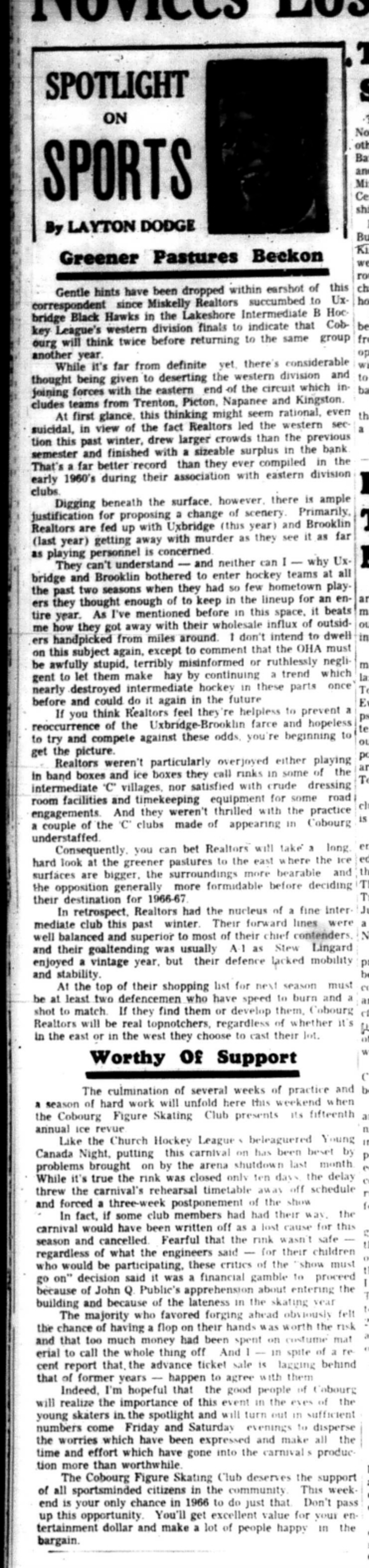 1966-03-30 Layton Dodge - Spotlight On Sports