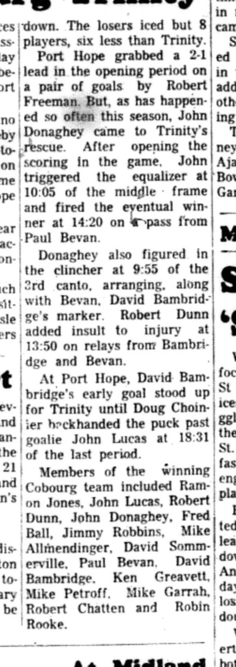 1966-04-06 Hockey -Boys -Trinity vs Port Hope-C