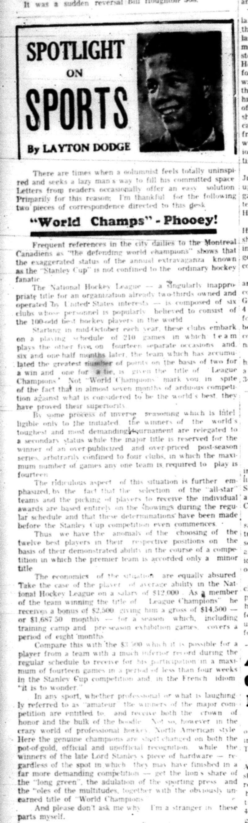 1966-04-06 Layton Dodge - Spotlight On Sports